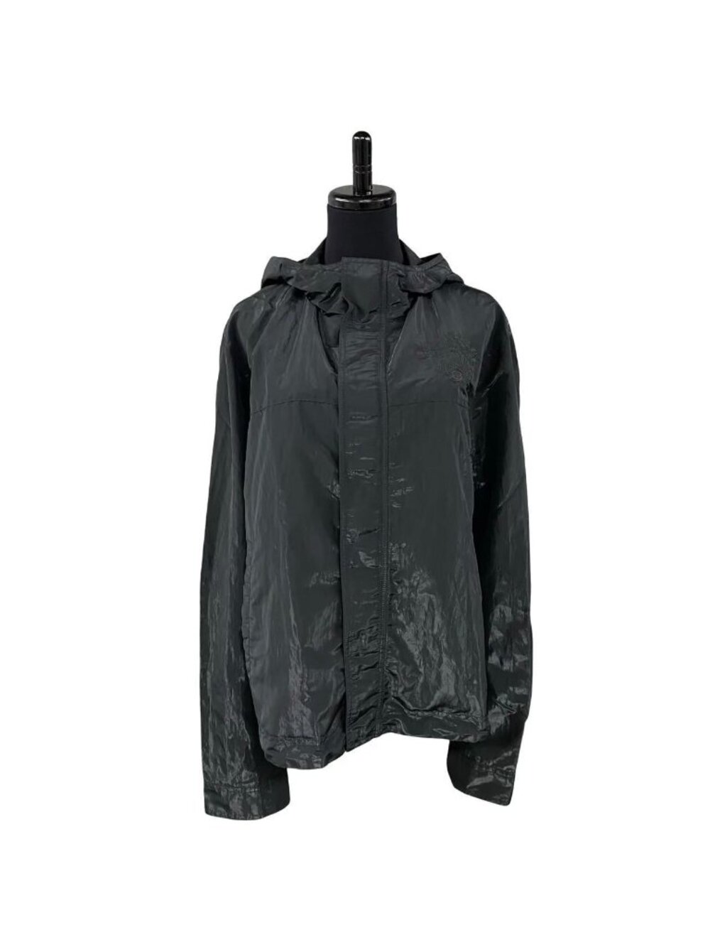 Dior CD Logo Star Embroidery Nylon Jacket Mountain Hoodie Black